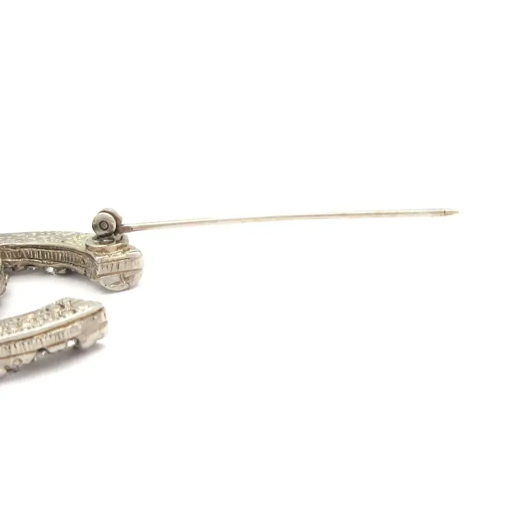 Chanel Coco Brooch Hardware Rhinestones